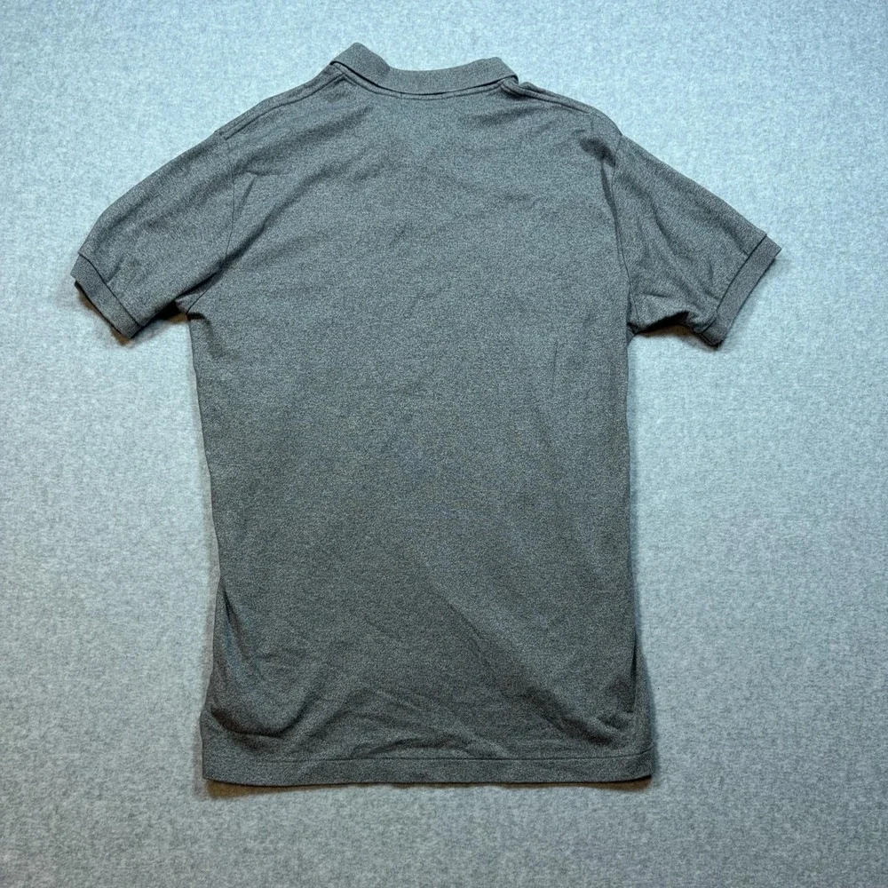Polo Ralph Lauren Polo Shirt Mens Medium Gray Solid 100% Cotton Jersey Casual